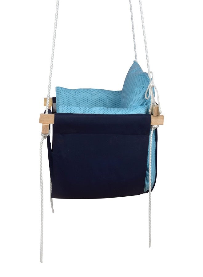 DARKZONE Swing Jhula for Kids Baby's Children Folding and Washable 0-8 Years Garden Jhula for Babies for Indoor Outdoor (Blue) - Image 5